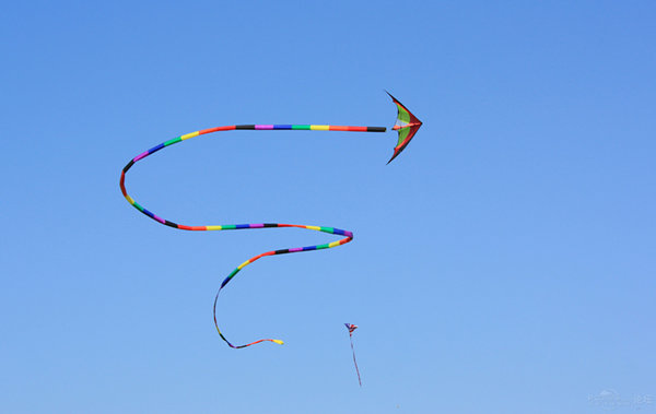 色彩斑斓的创意风筝