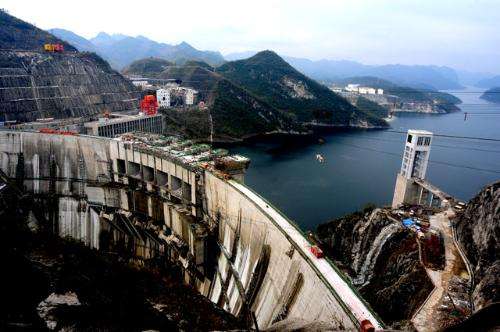 余庆县构皮滩水电站大坝--孕育奇迹的工程（图）