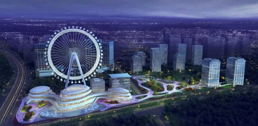 贵阳爱摩轮城市文化广场及商业综合体的190米摩天轮