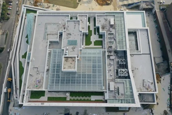 贵州省图书馆楼顶俯瞰图