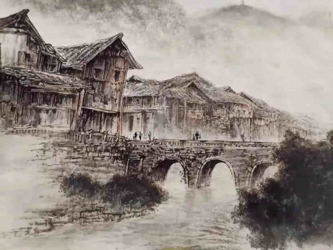 旧时的毕节南关桥。（图源：云上毕节）