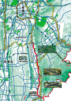 孟关大道通达地点和区域示意图